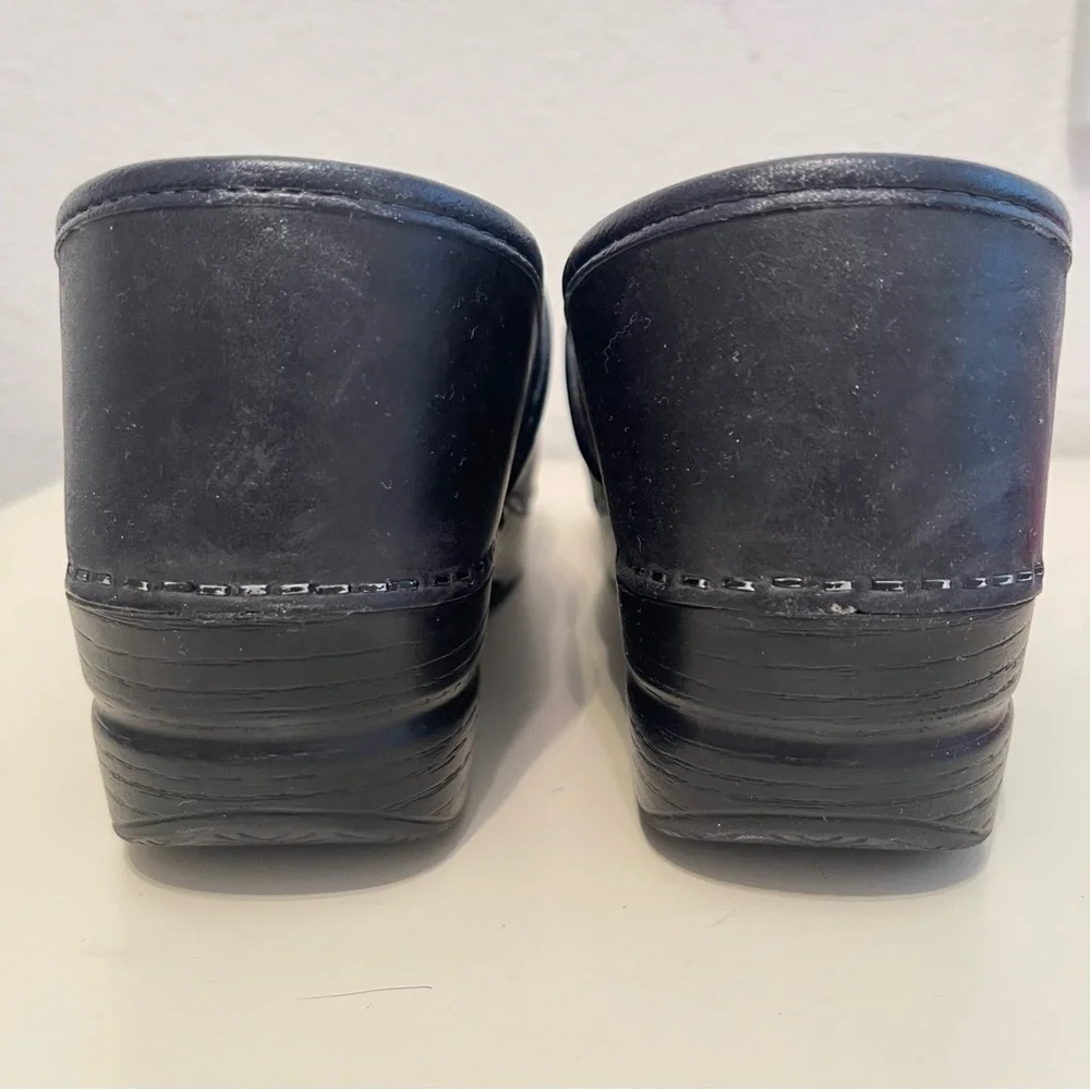 Dankso Clogs Shoes Black Leather Size 40 - Picture 4 of 11